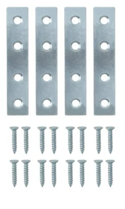 Zinc-plated Steel Mending Plate (L)75mm (W)16mm (T)1.5mm, Pack Of 20